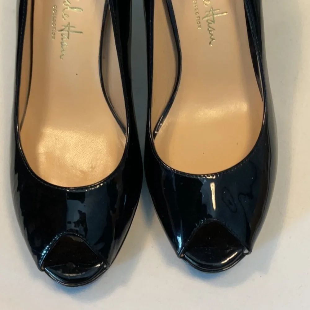 Cole Haan Patent Leather Peep toe Heels - Picture 2 of 8